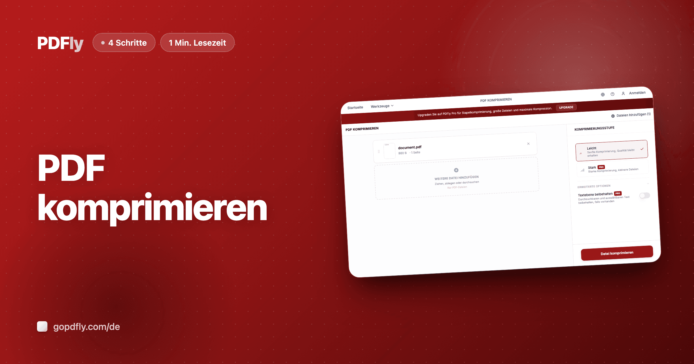 PDF-Dateigröße reduzieren