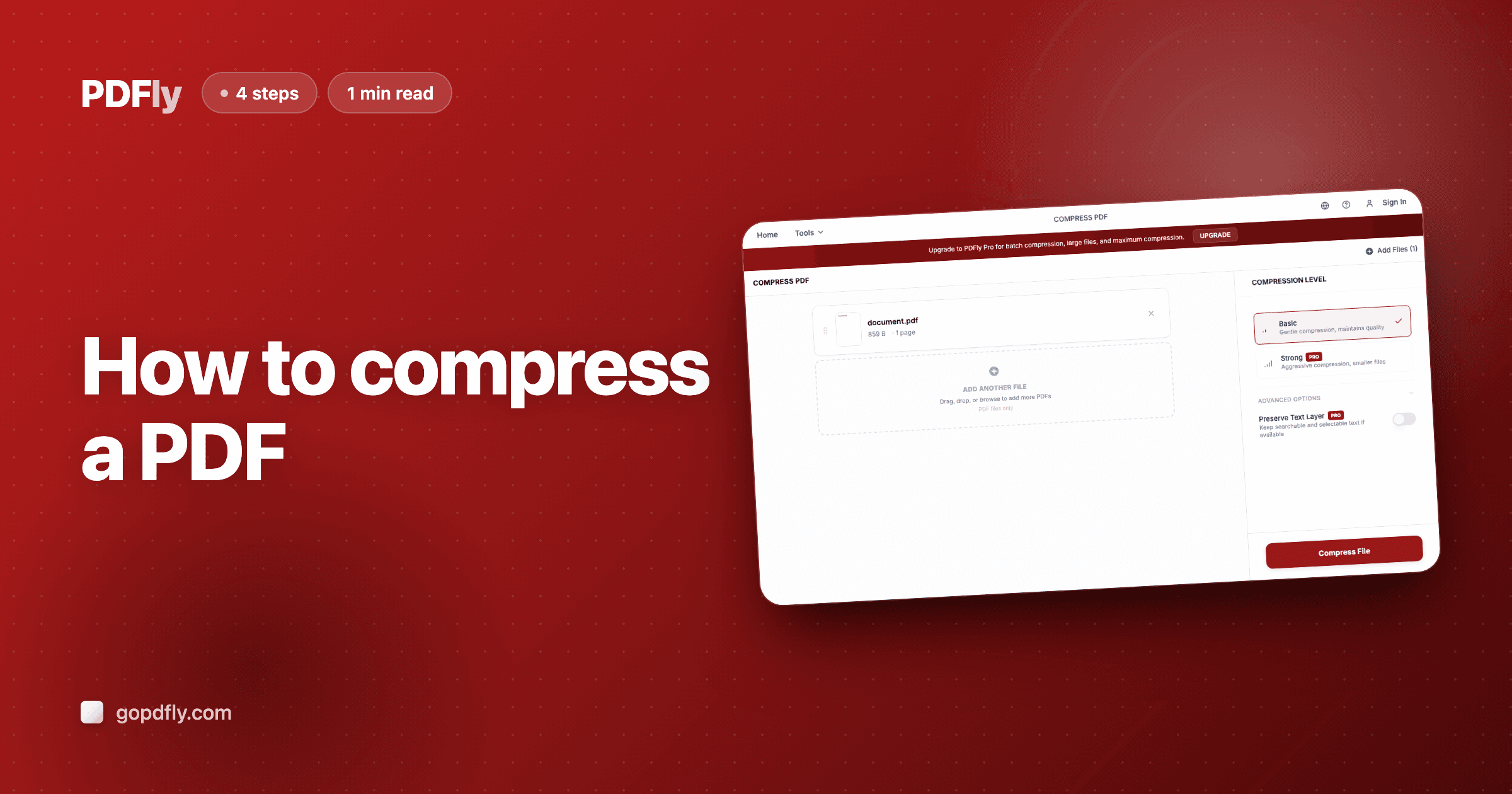 How to reduce PDF file size