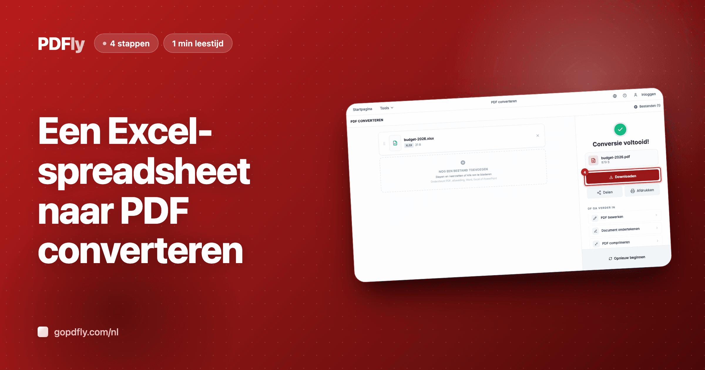 Een Excel-spreadsheet naar PDF converteren
