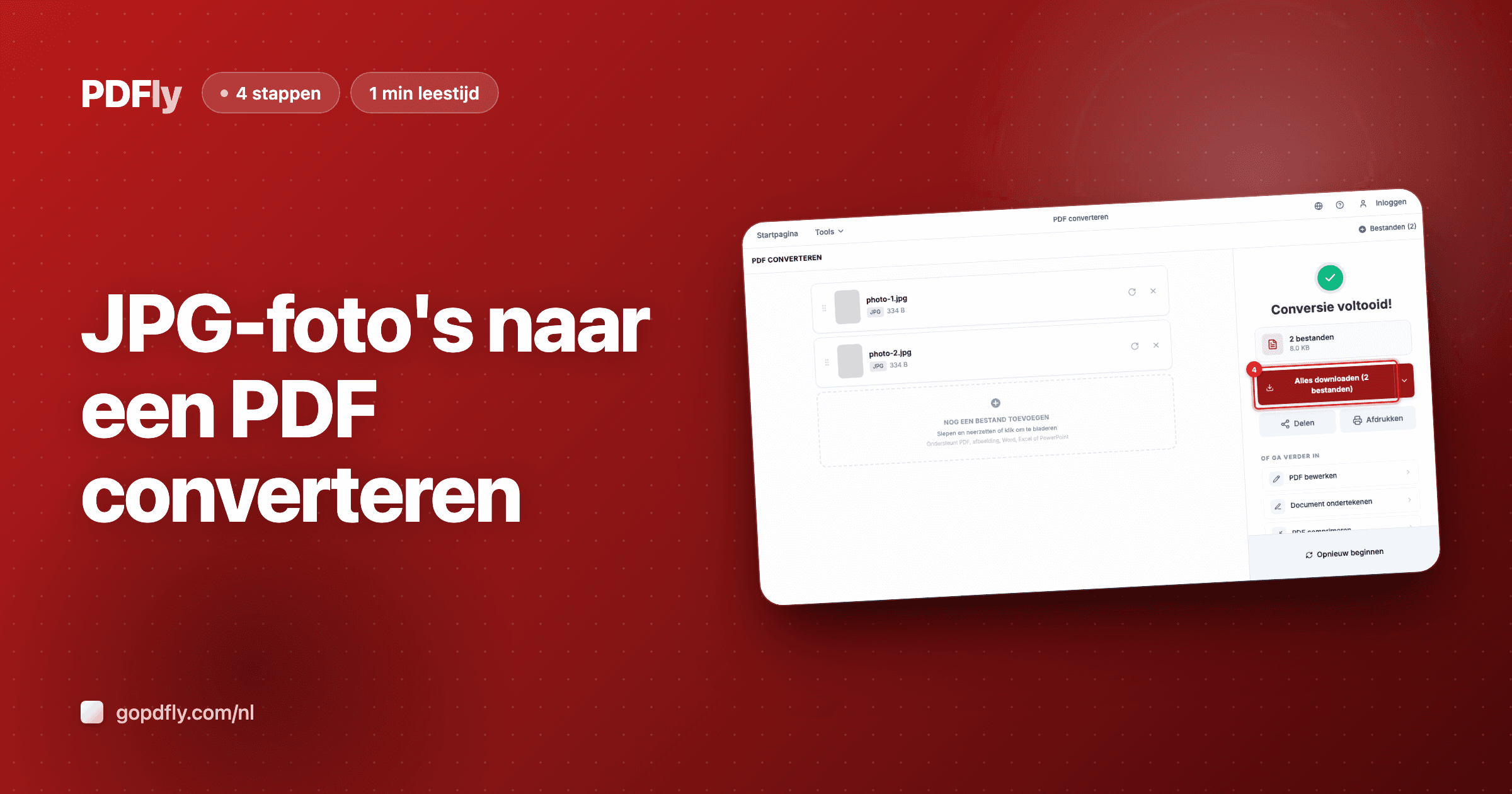 JPG-foto's naar een PDF converteren