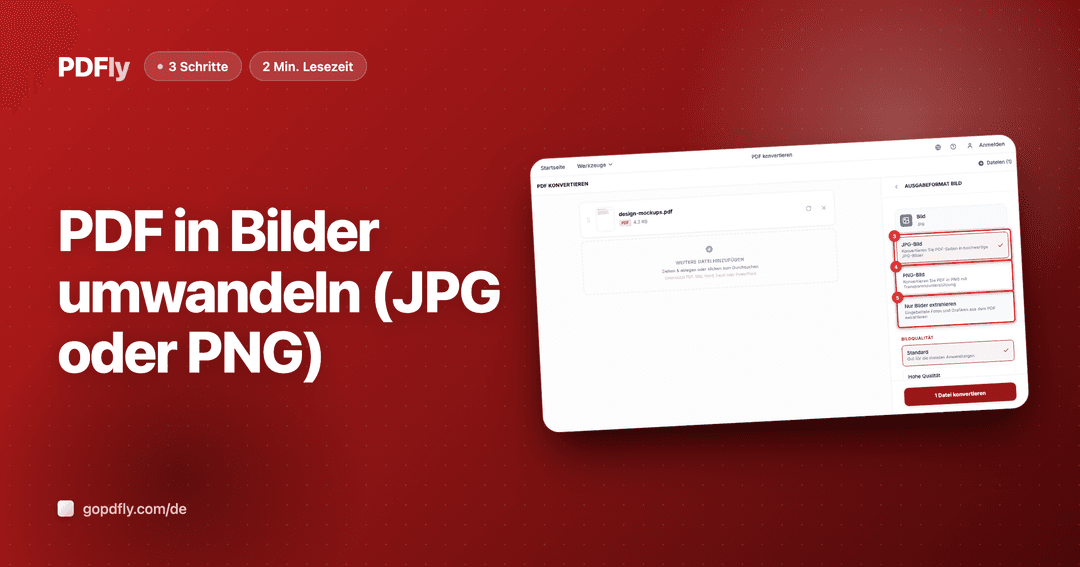 JPG-Fotos in eine PDF umwandeln | PDFly
