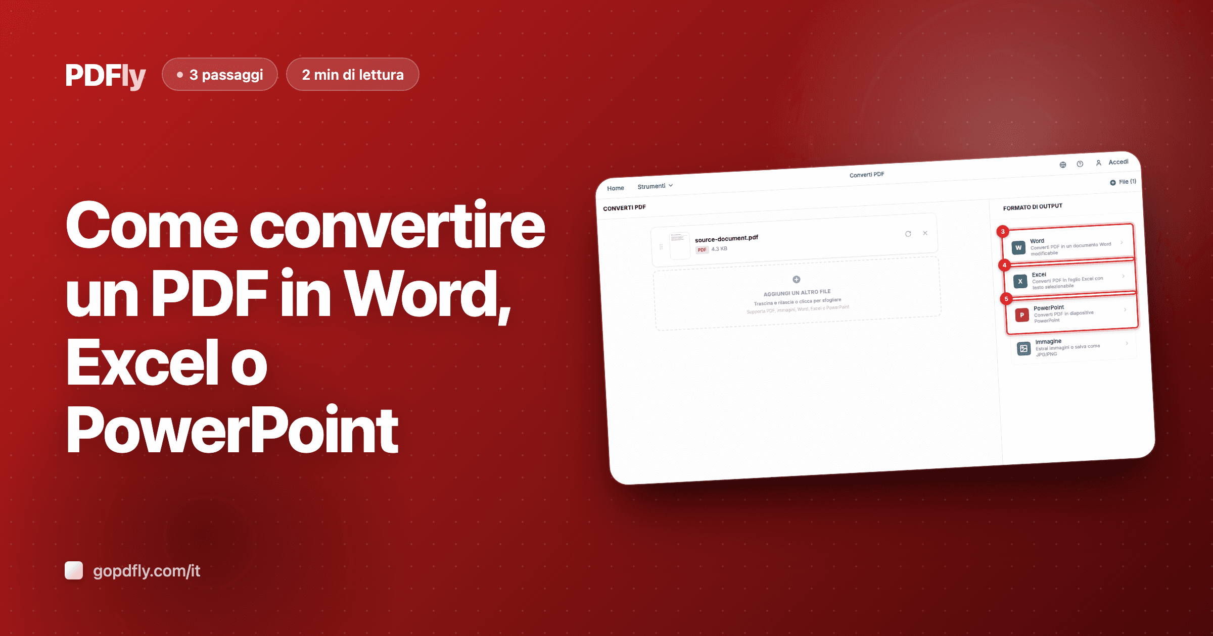 Come convertire un PDF in Word, Excel o PowerPoint