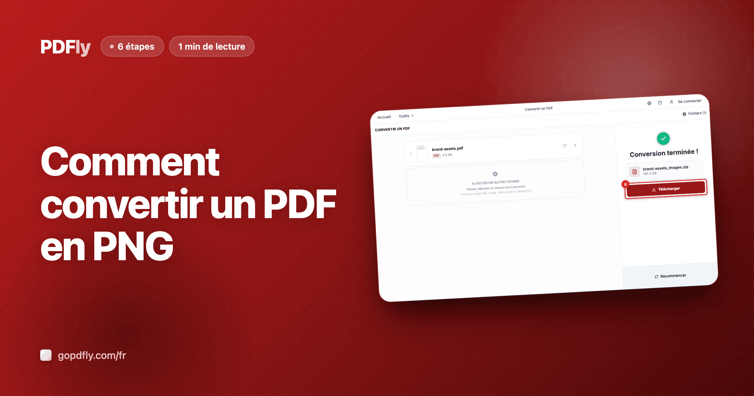 Comment convertir un PDF en PNG