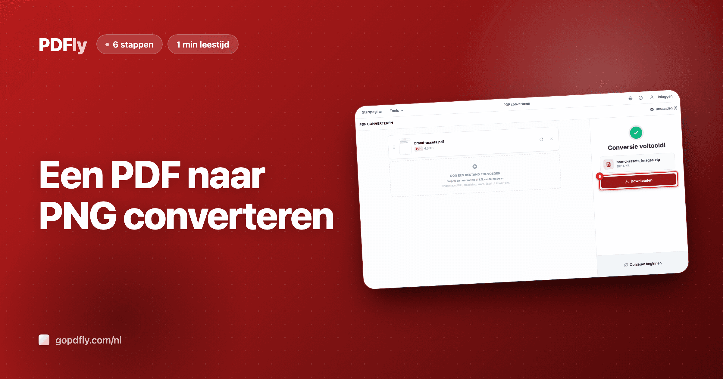 Een PDF naar PNG converteren