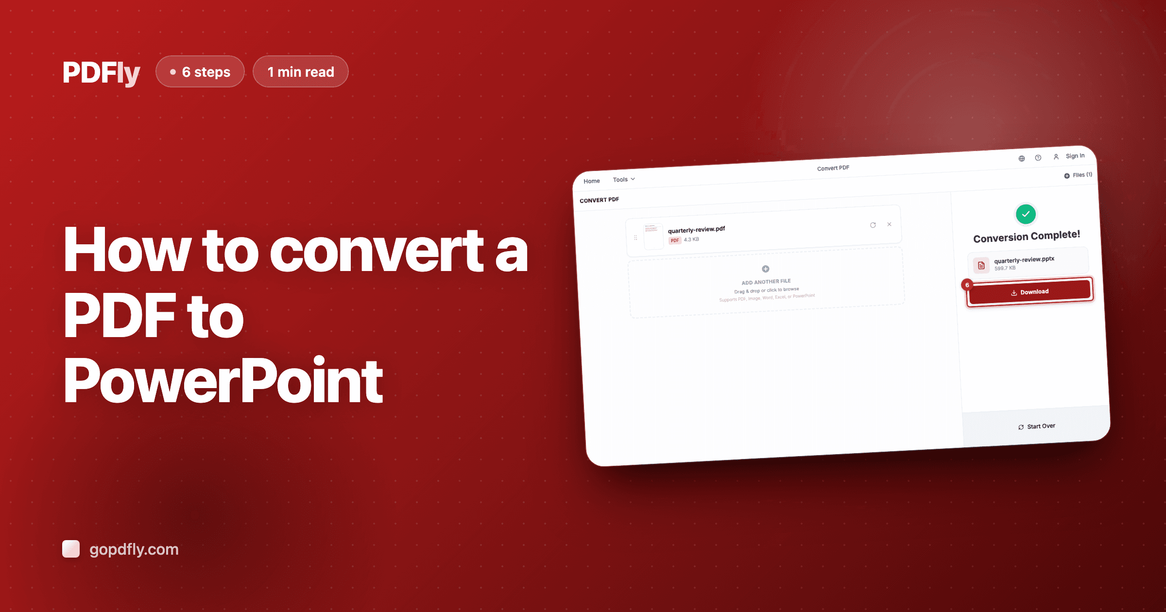 How to convert a PDF to PowerPoint