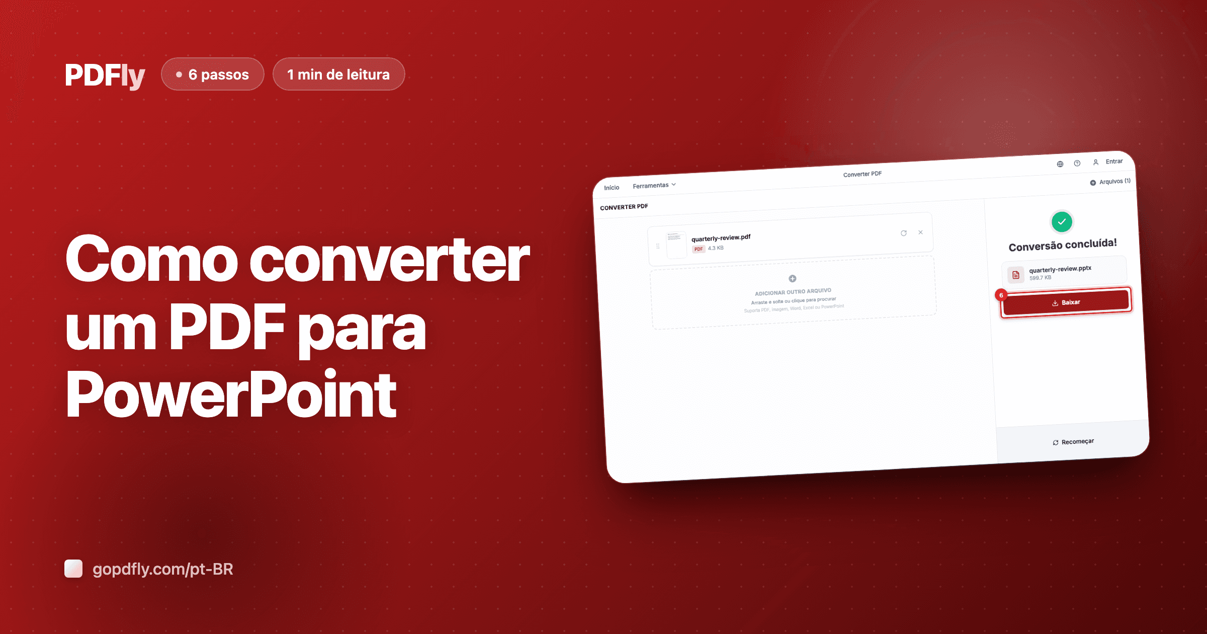 Como converter um PDF para PowerPoint