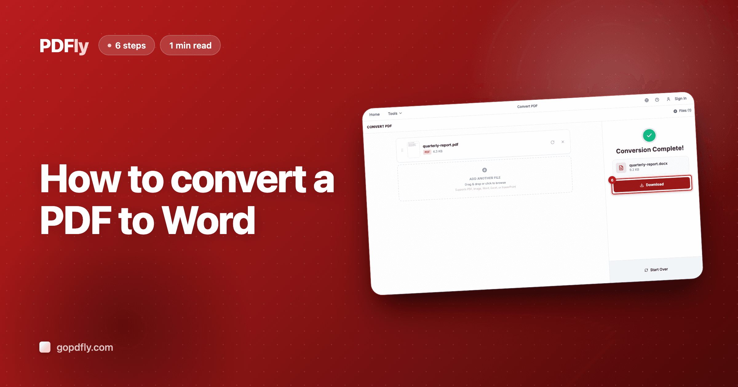 How to convert a PDF to Word