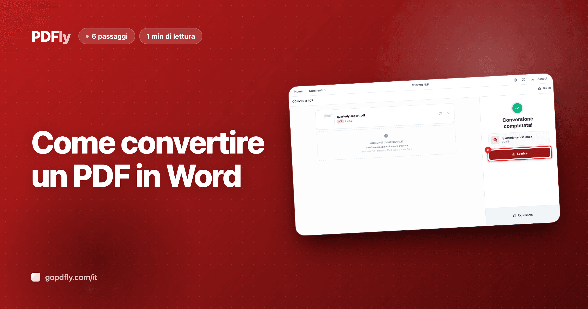 Come convertire un PDF in Word