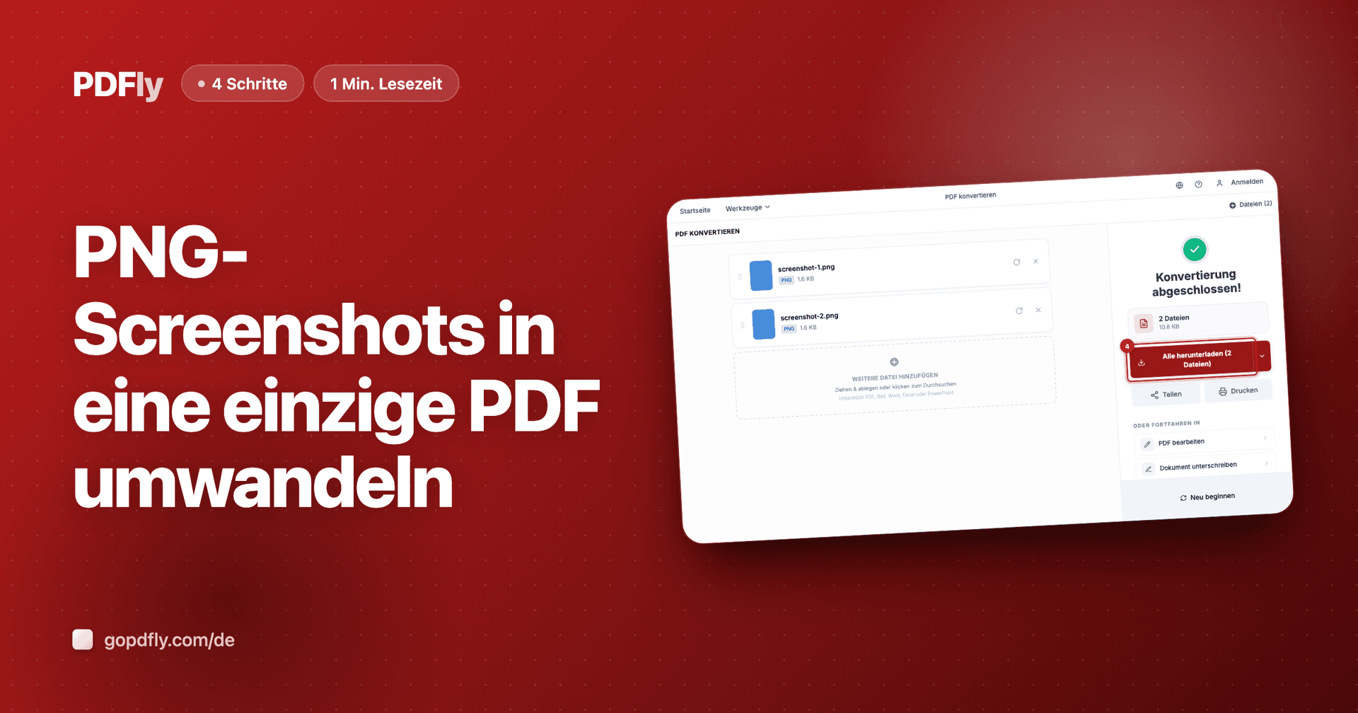 JPG-Fotos in eine PDF umwandeln | PDFly