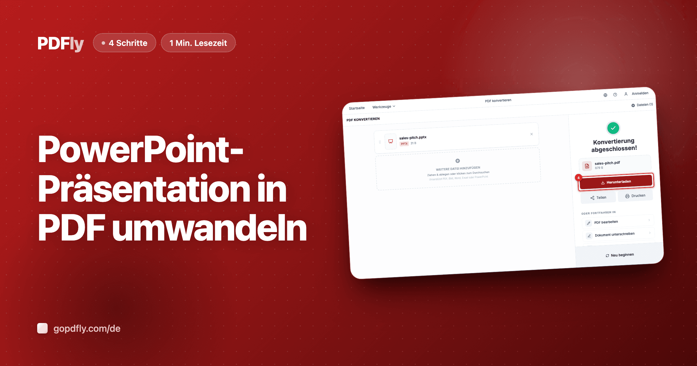 PowerPoint-Präsentation in PDF umwandeln