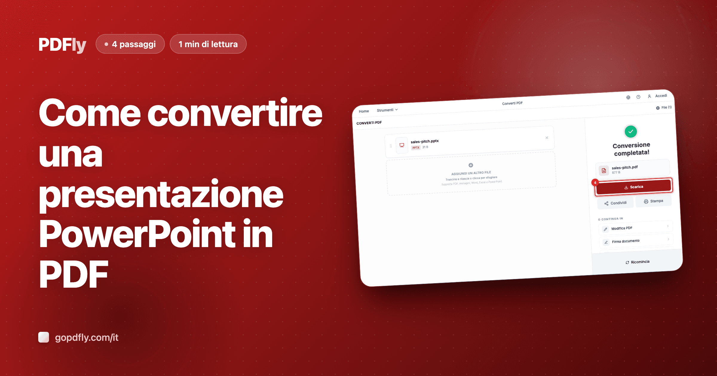 Come convertire una presentazione PowerPoint in PDF