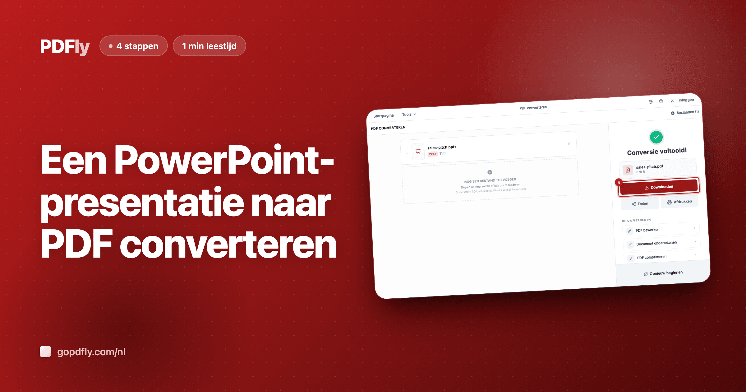 Een PowerPoint-presentatie naar PDF converteren