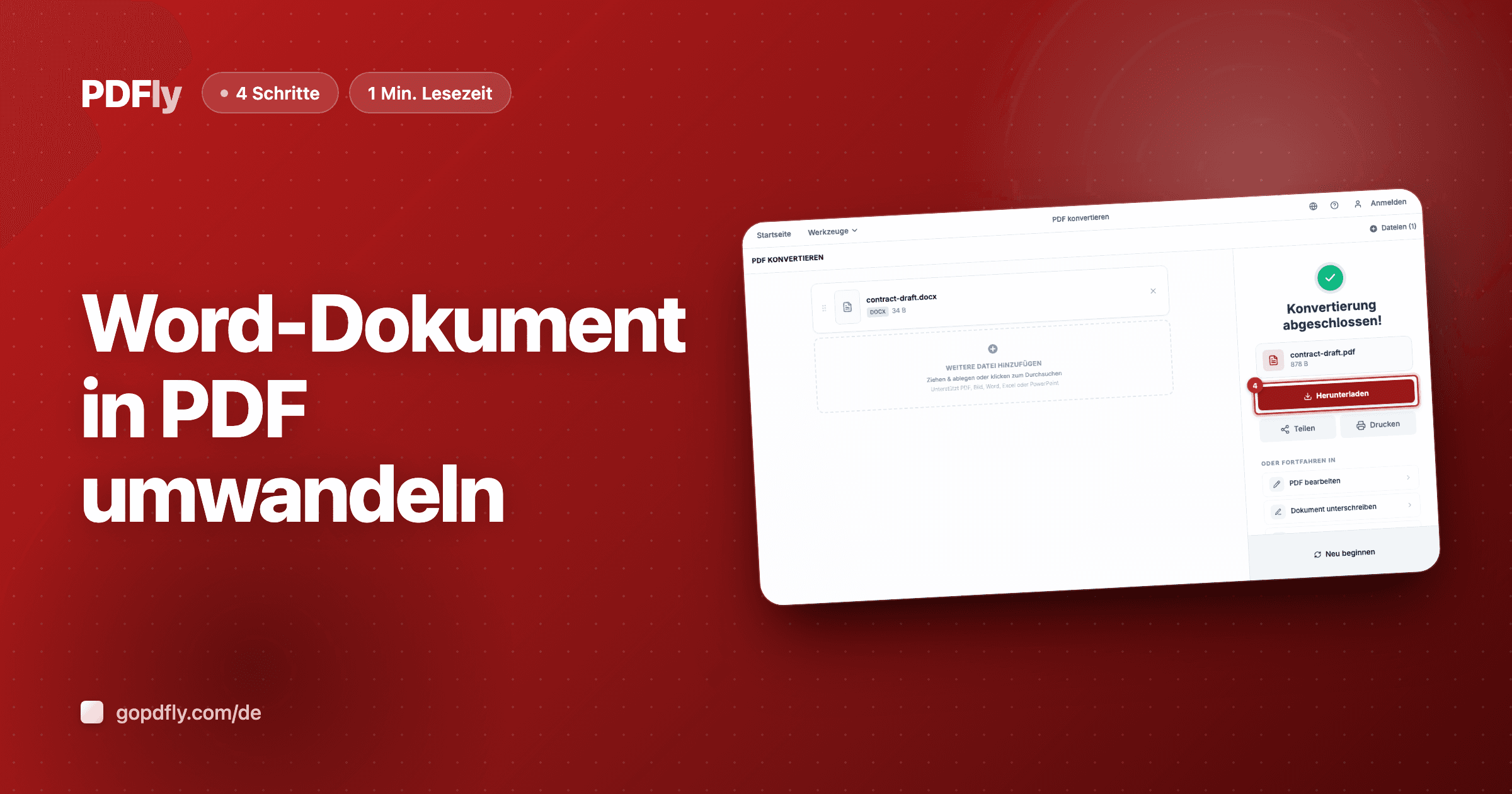 Word-Dokument in PDF umwandeln