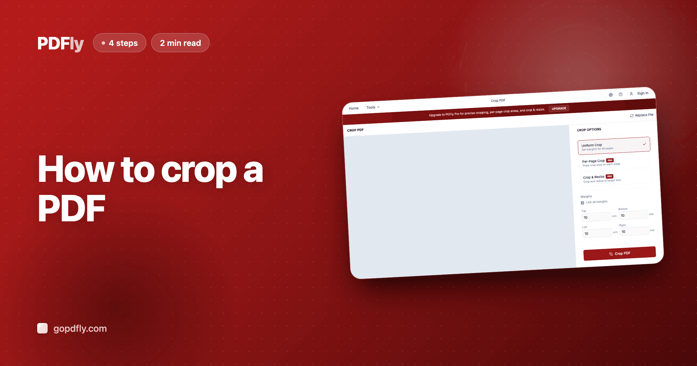 How to crop a PDF document