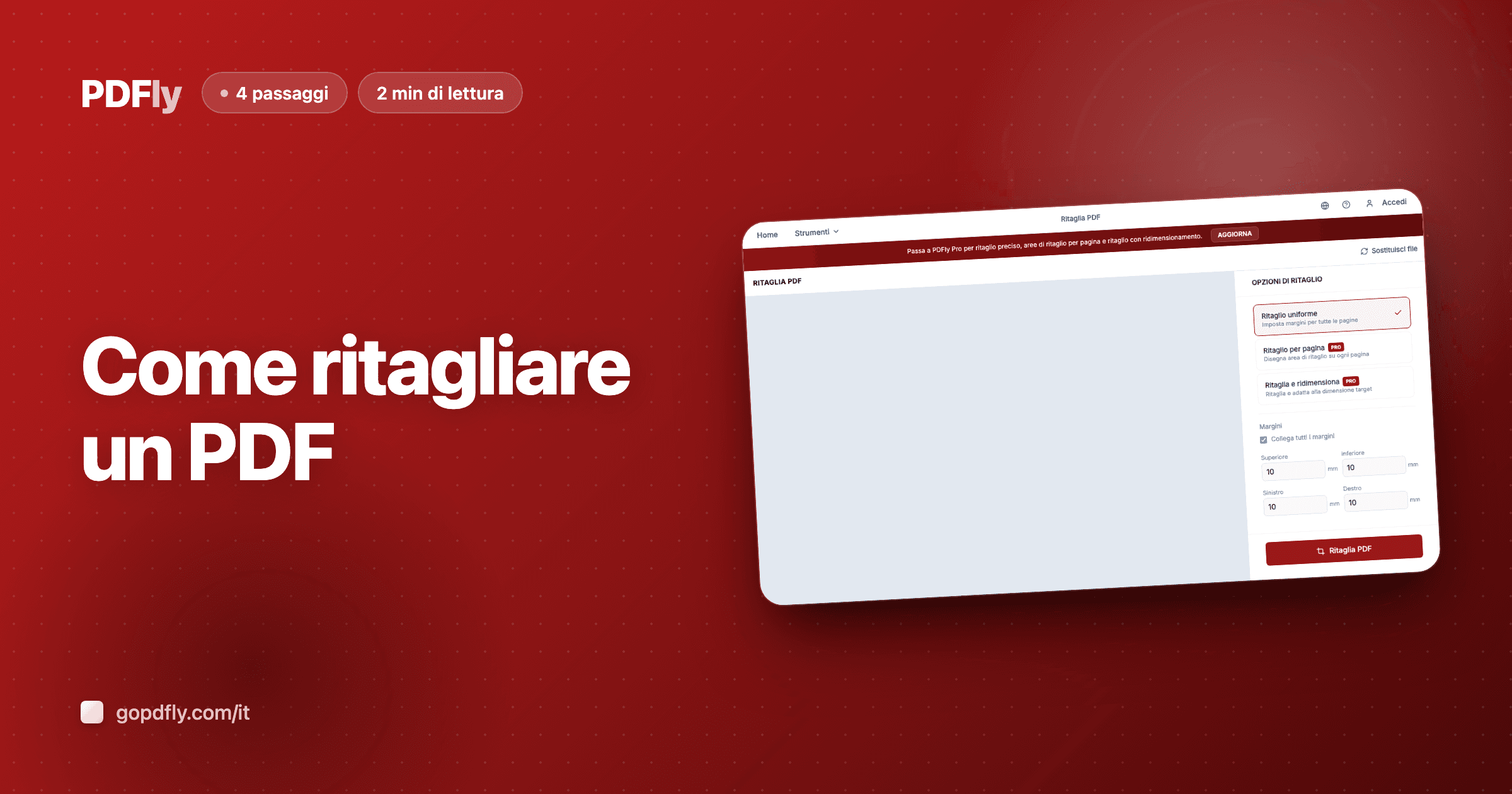 Come ritagliare un documento PDF