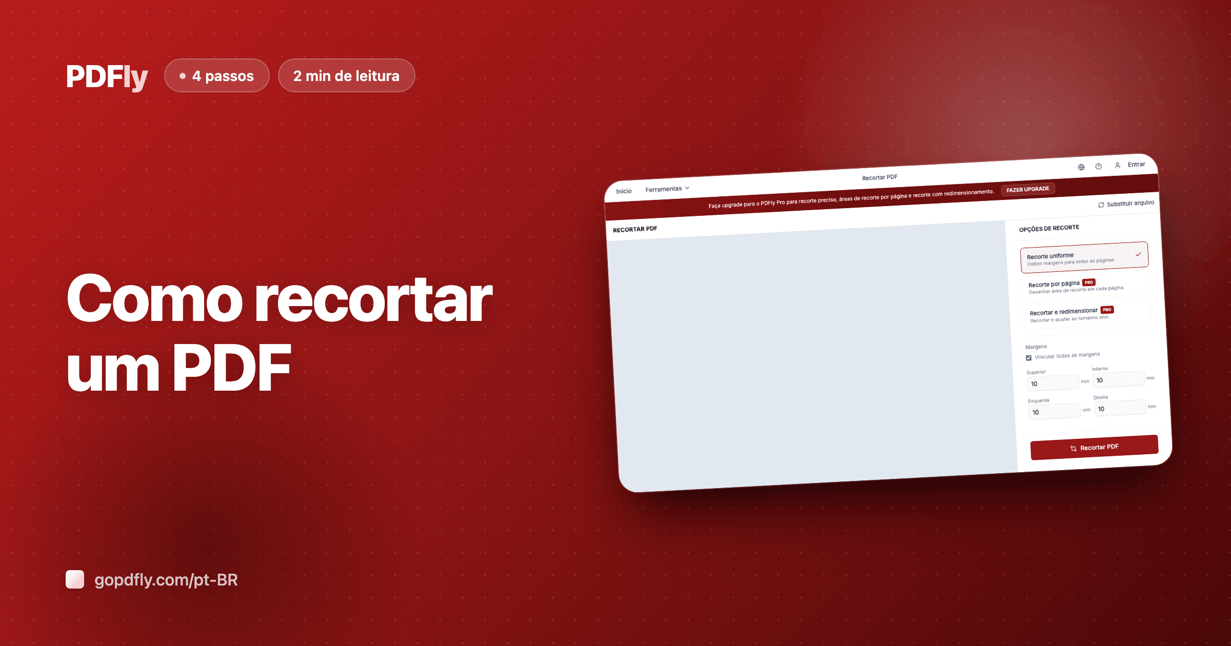 Como recortar um documento PDF