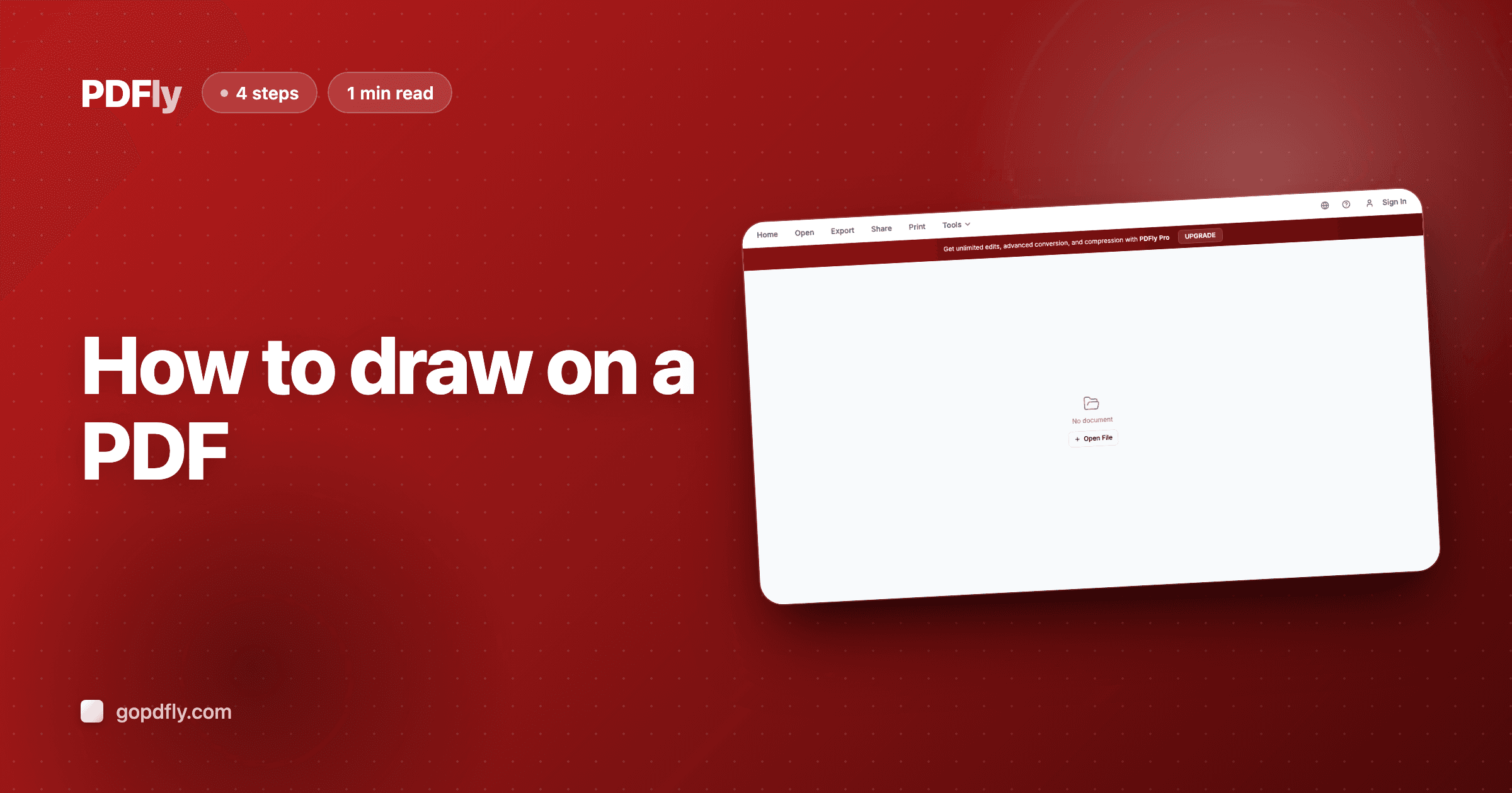 How to draw on a PDF document