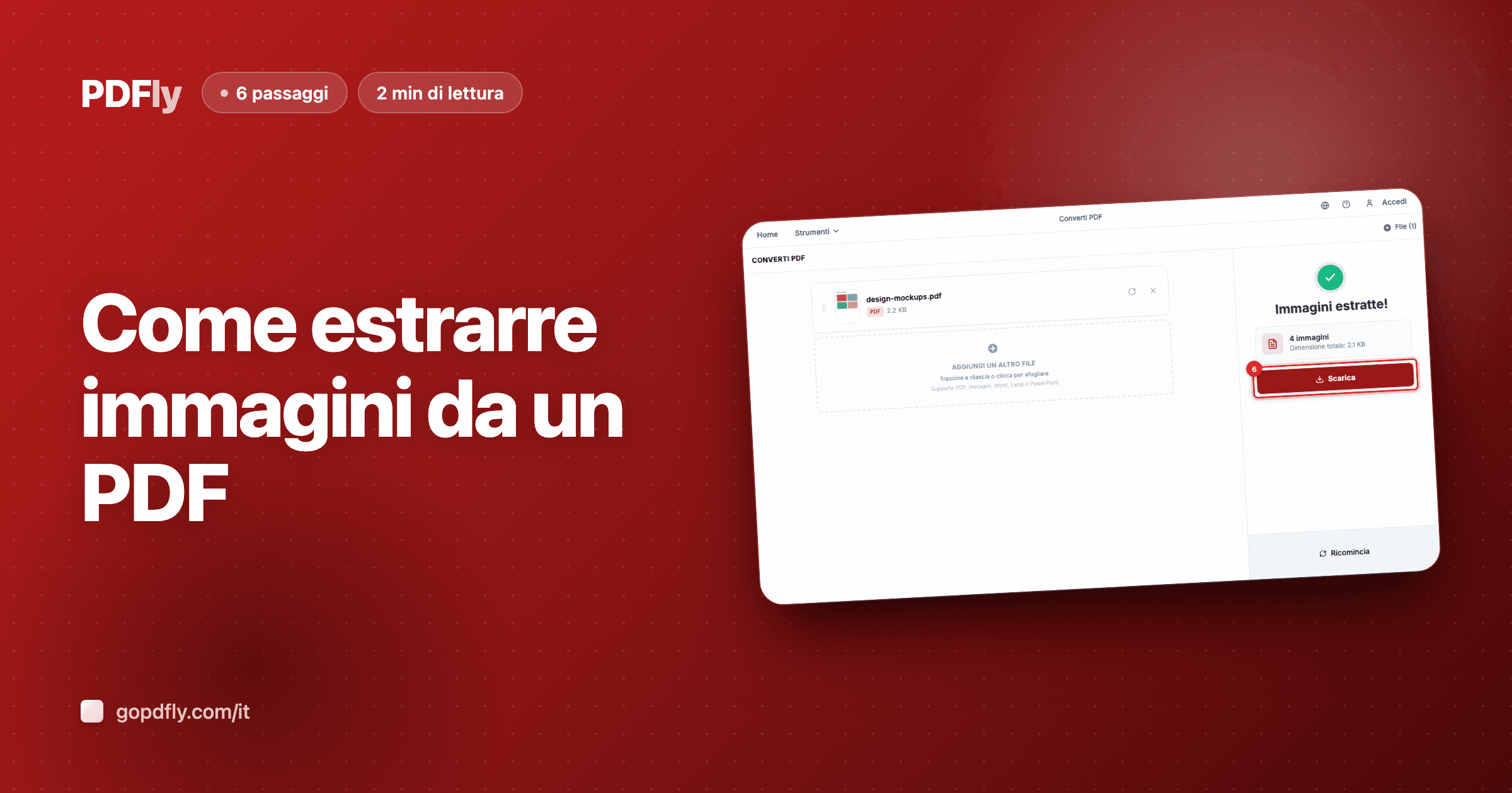 Come estrarre immagini da un PDF