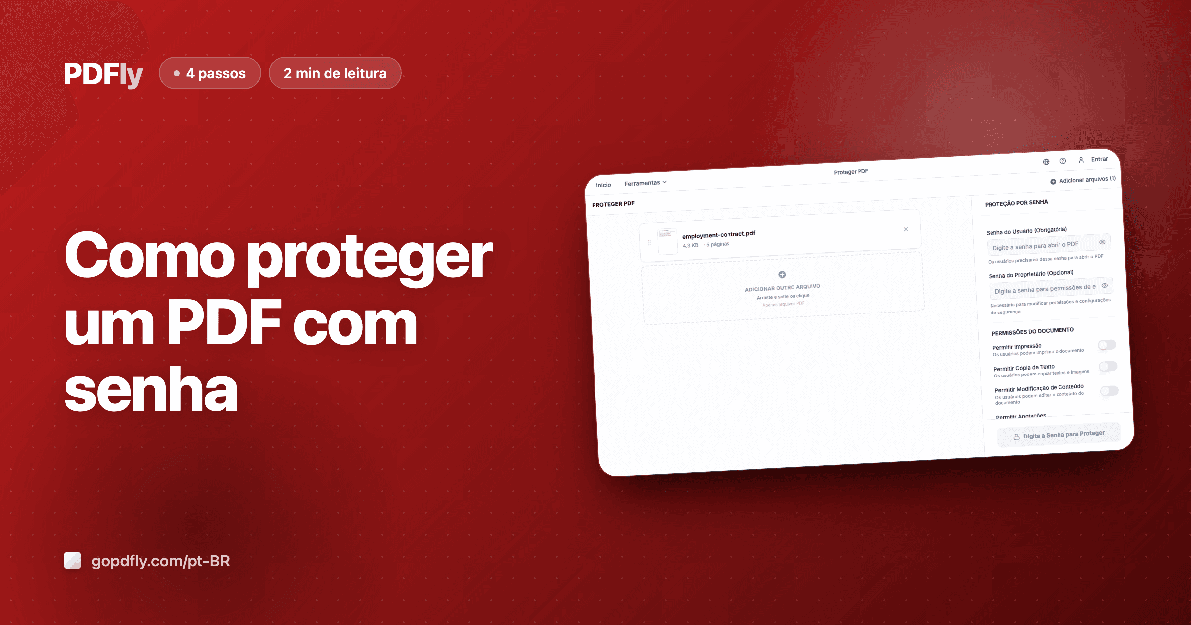 Como proteger um PDF com senha