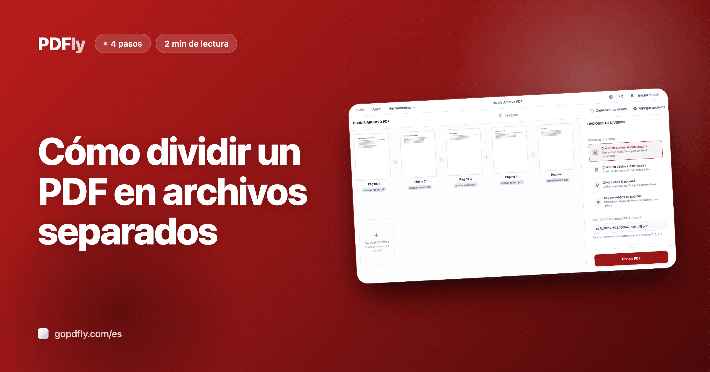 Cómo dividir un PDF en archivos separados