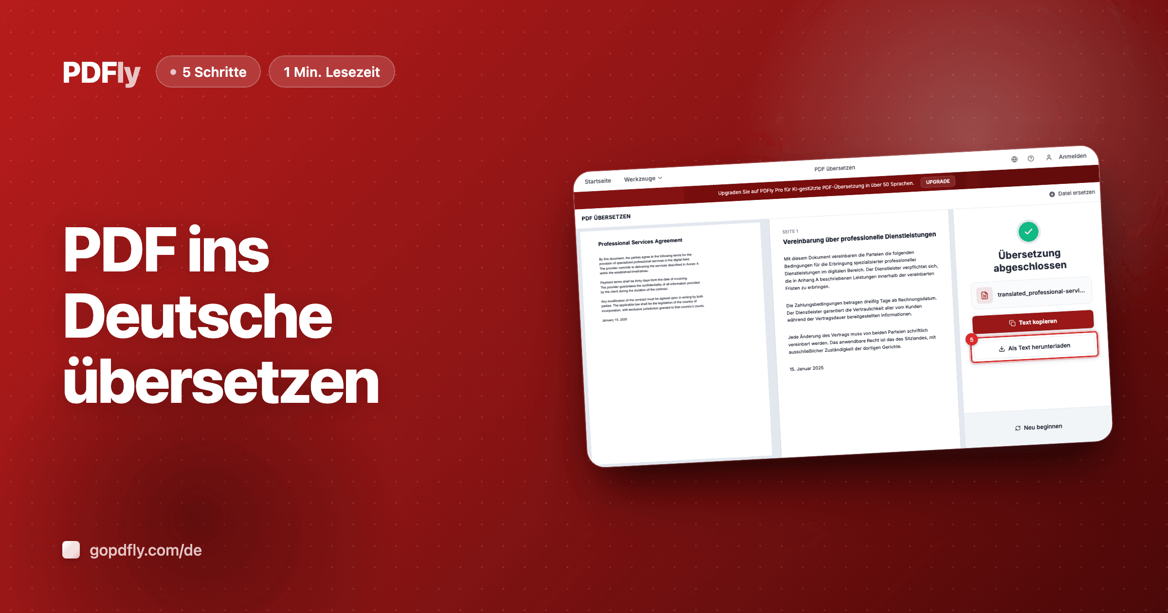 PDF ins Deutsche übersetzen