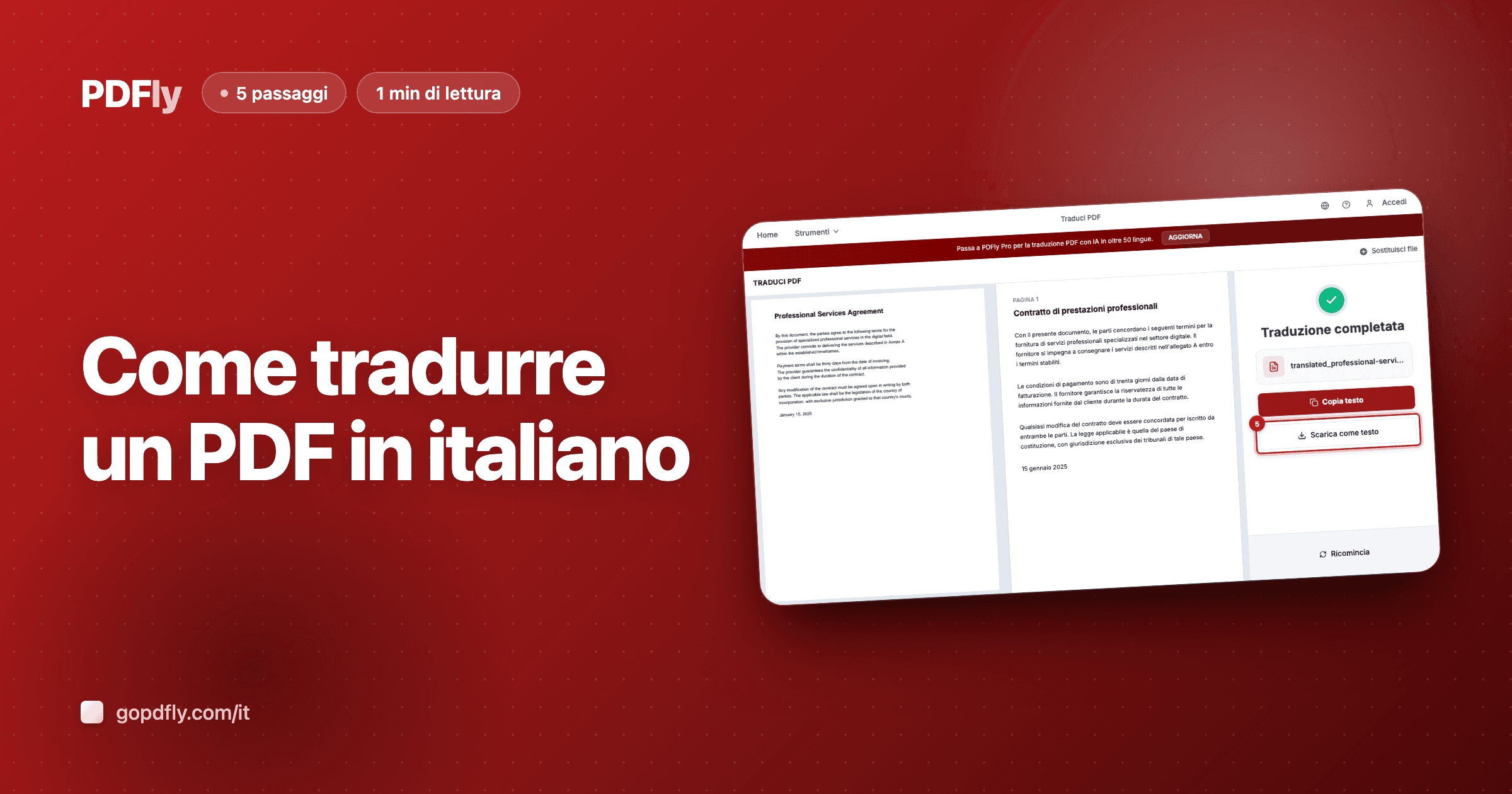 Come tradurre un PDF in italiano