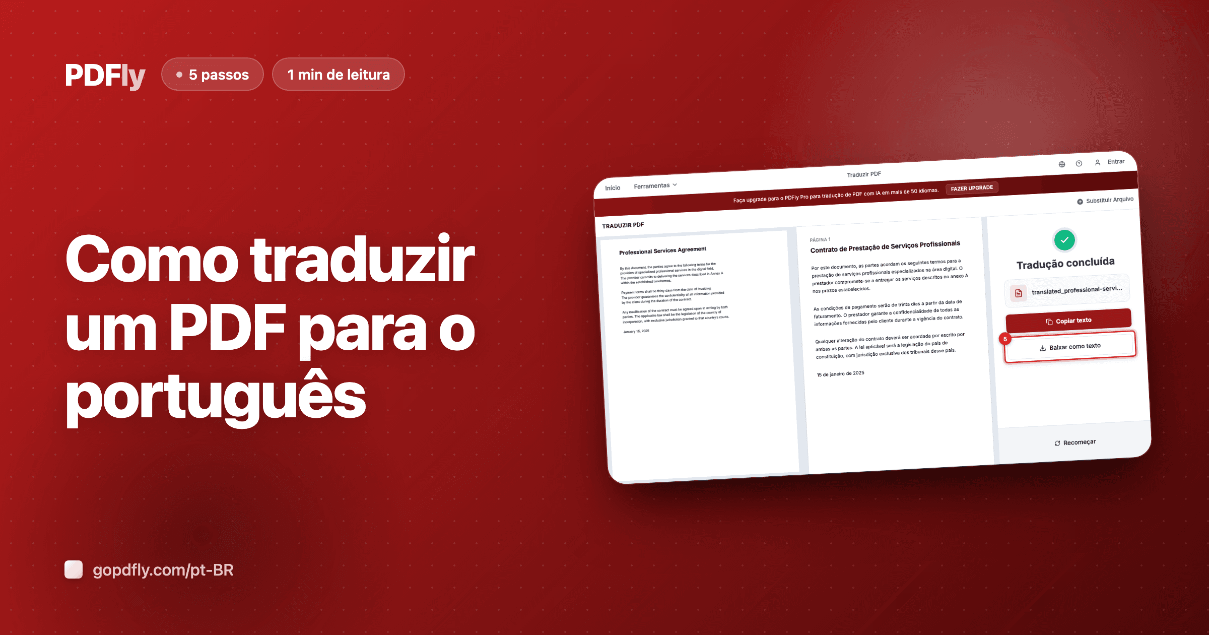 Como traduzir um PDF para o português