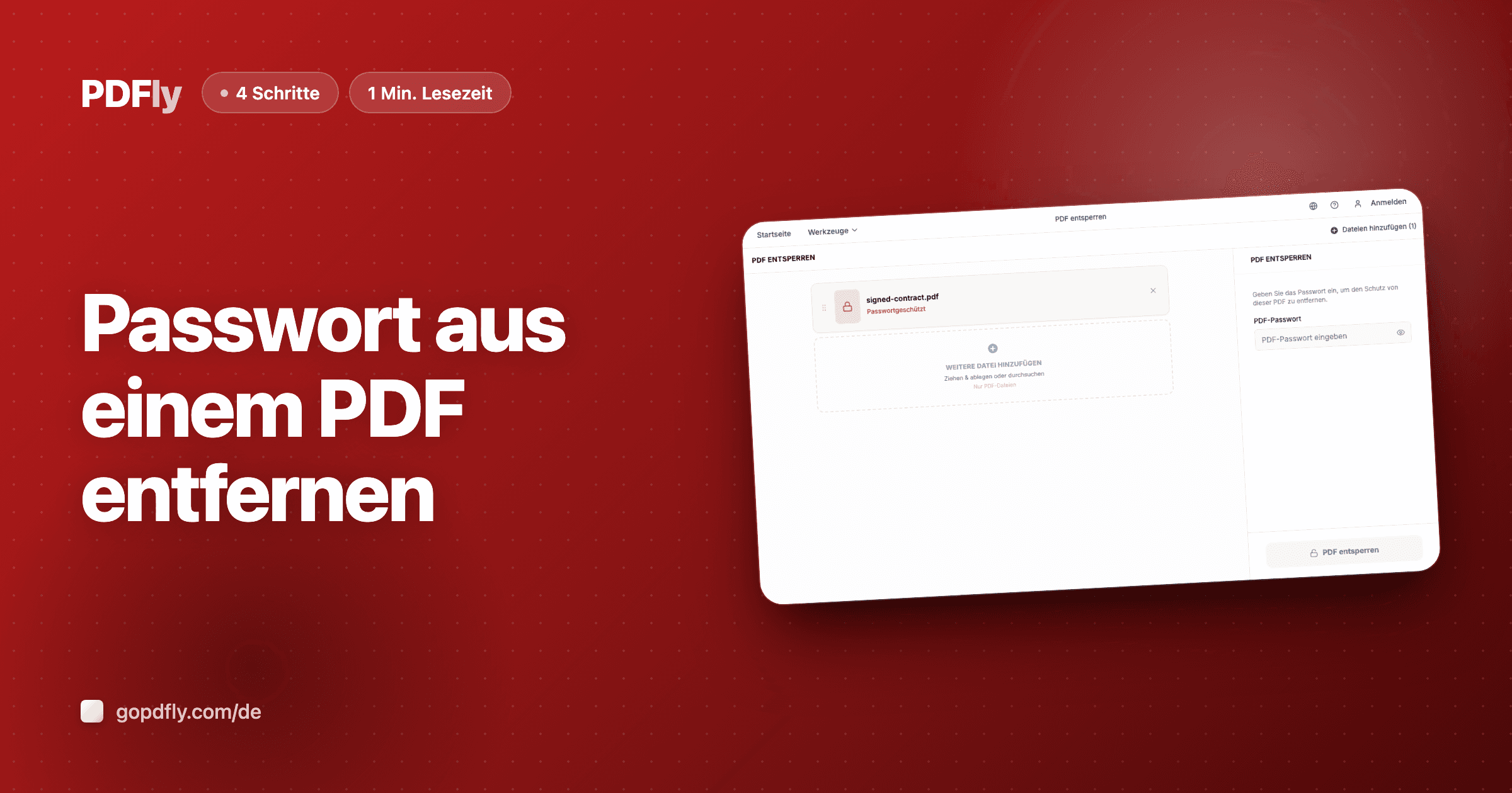 Passwort aus einem PDF entfernen