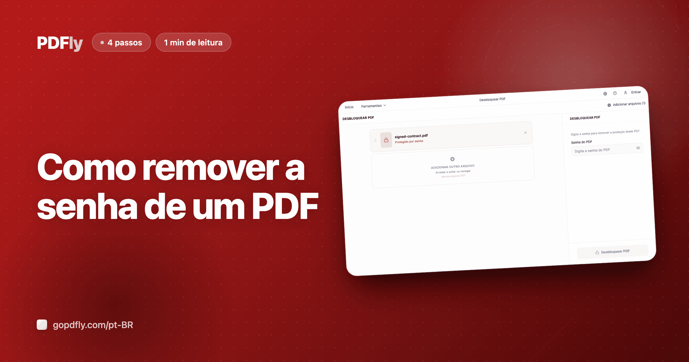 Como remover a senha de um PDF