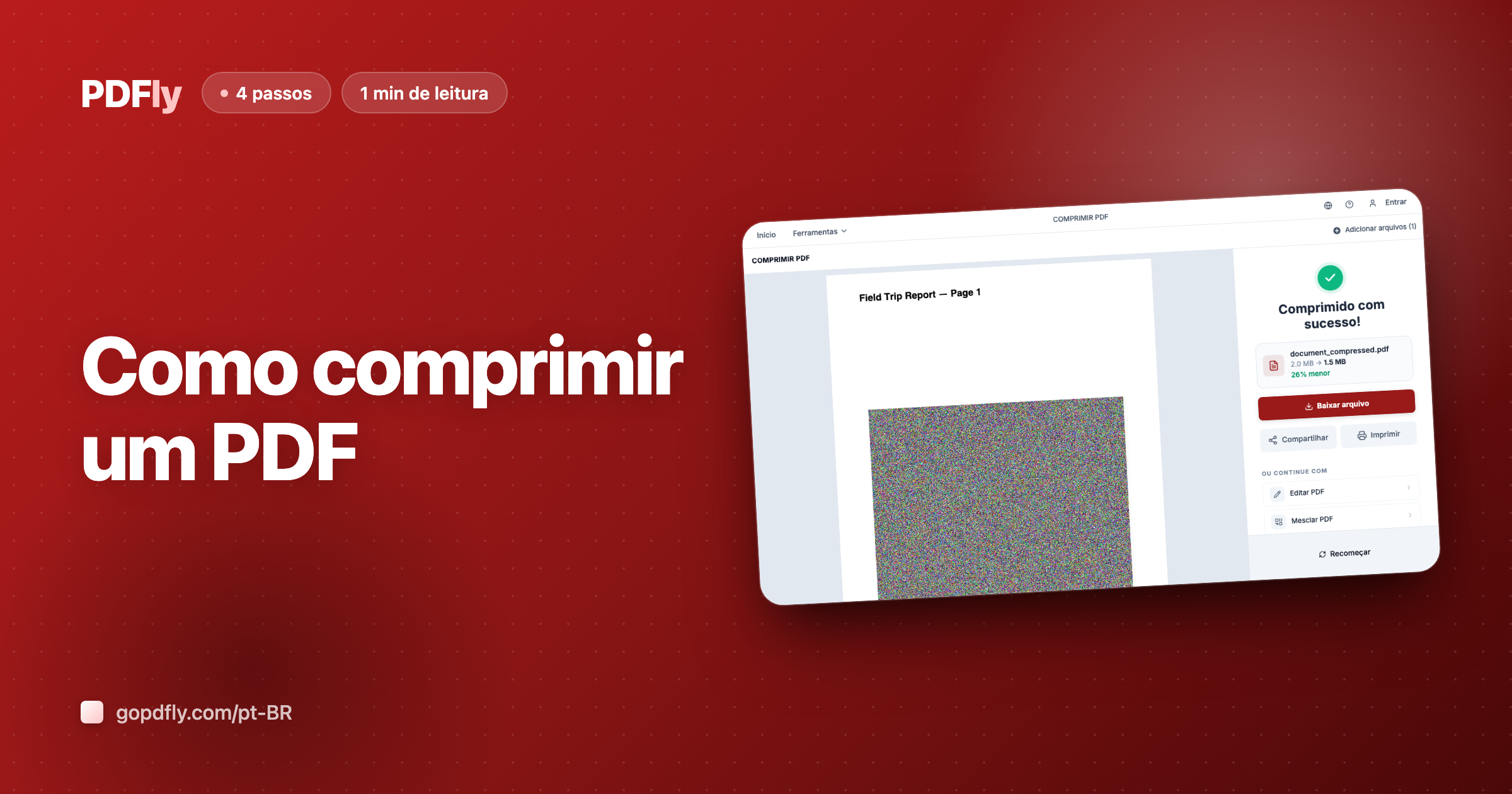 Como comprimir um PDF | PDFly