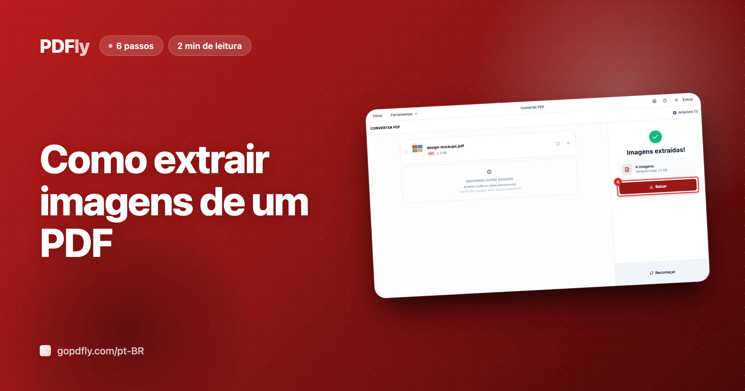 Como extrair imagens de um PDF | PDFly