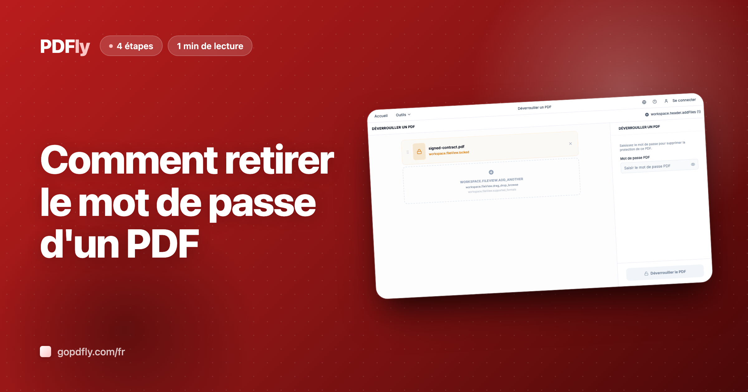 Comment retirer le mot de passe d'un PDF | PDFly